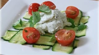 Zucchini Raft w/ Goat Cheese, Basil, Tomato - Russ Parsons - LA Times The Taste