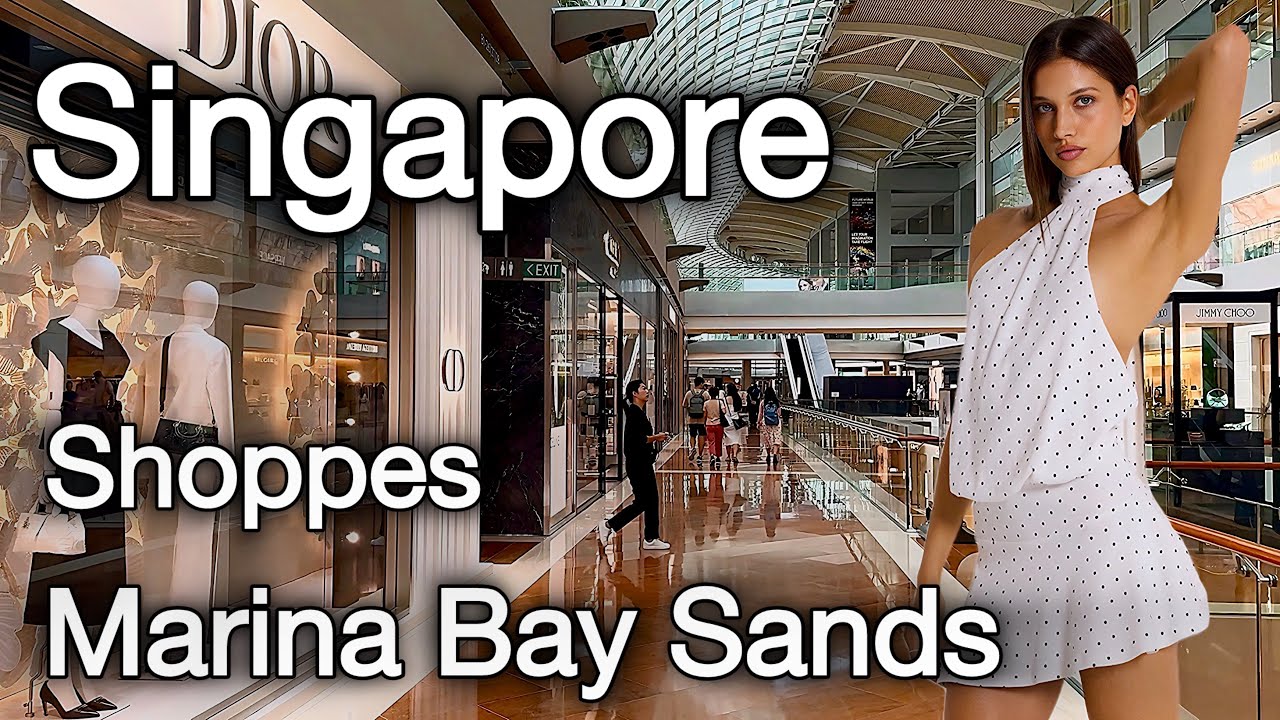 The Shoppes at Marina Bay Sands Singapore 🇸🇬 Luxury Shopping Destination! [ 4K ] Walking Tour