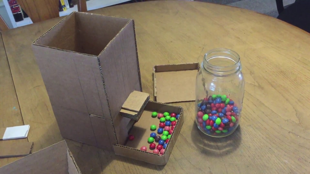 Candy dispenser DIY out of Cardboard!!! YouTube