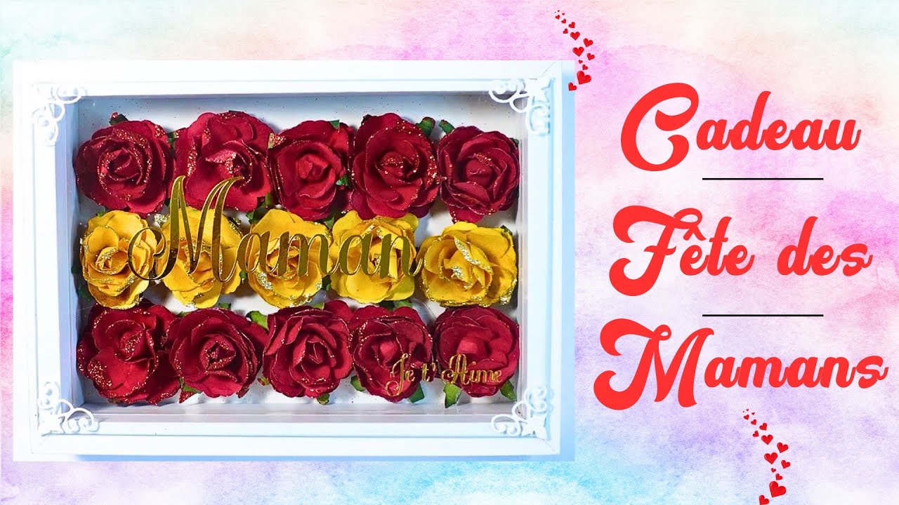 Cadeau Fête des Mères  Tableau Personnalisé en Relief Facile et Rapide