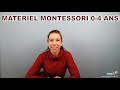  matriel montessori 0  4 ans