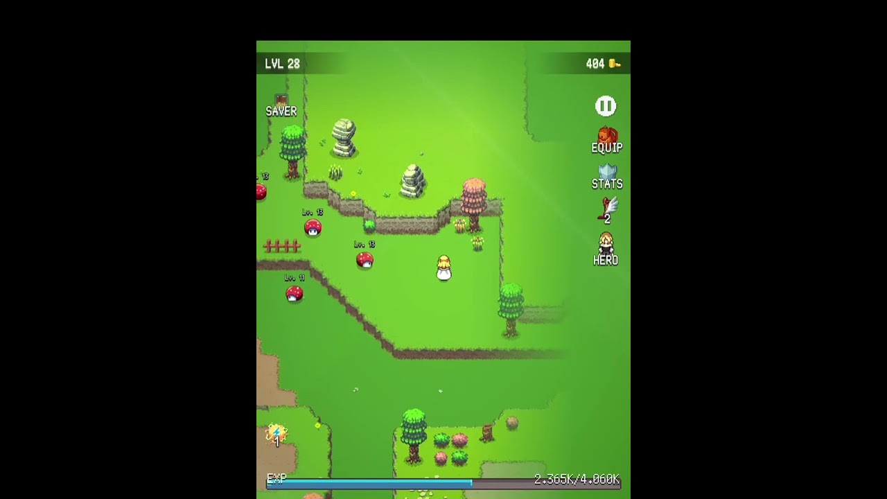 Hero's Quest: Automatic RPG (by Murilo Bastos) - iOS iPad Gameplay