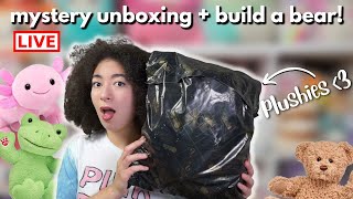 🔴Mystery Plushie Unboxing & Build a Bear Workshop Online!