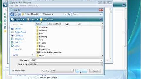 PHP on Vista