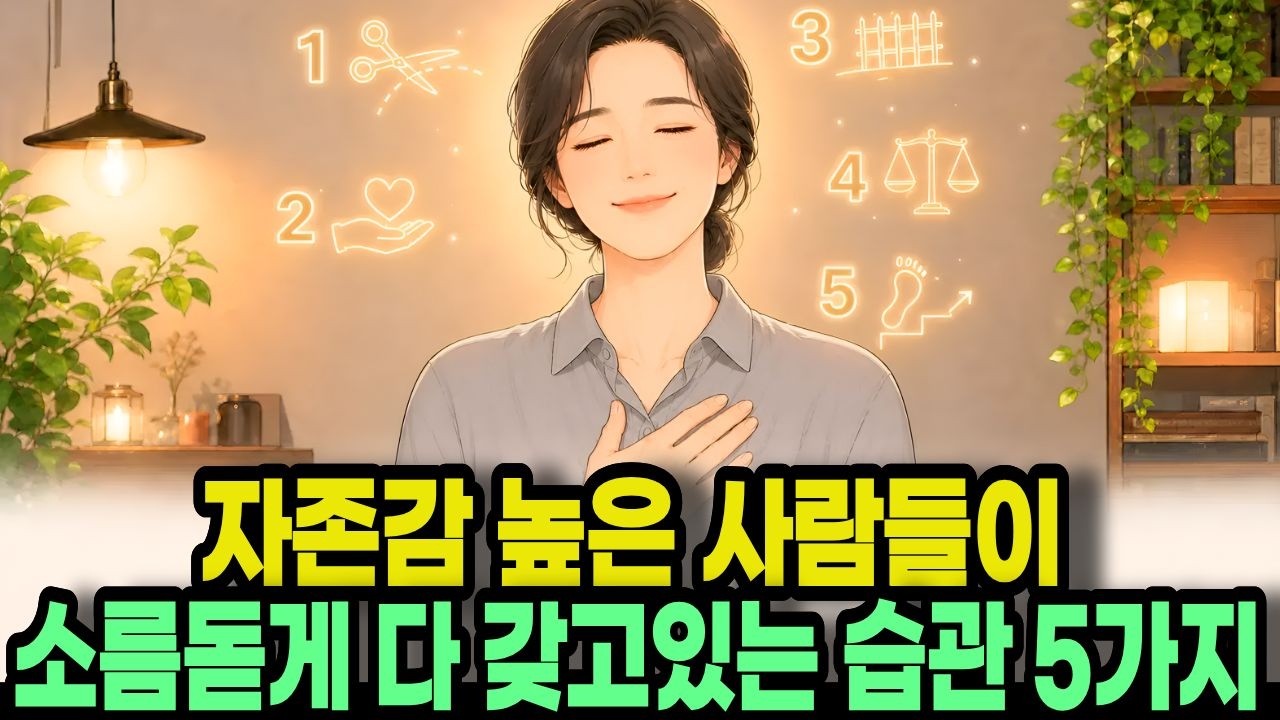 자존감 높은 사람들이 소름돋게 다 갖고 있는 습관 5가지