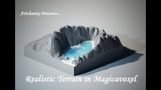 Creating Realistic Terrain in Magicavoxel