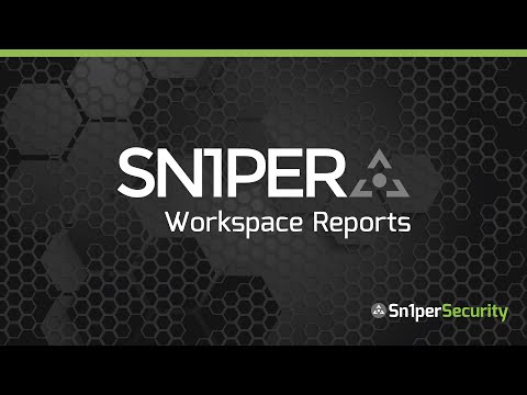Sn1per Enterprise Workspace Reports