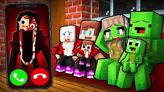 Why SCARY I HEARD IT TOO Called JJ and Mikey Family at Night in Minecraft! - Maizen