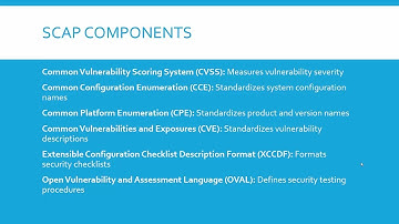 009 Security Content Automation Protocol SCAP and Common Vulnerability Scoring System CVSS