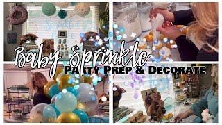 Baby Sprinkle / Party Prep & Decorate / Donuts & Diapers
