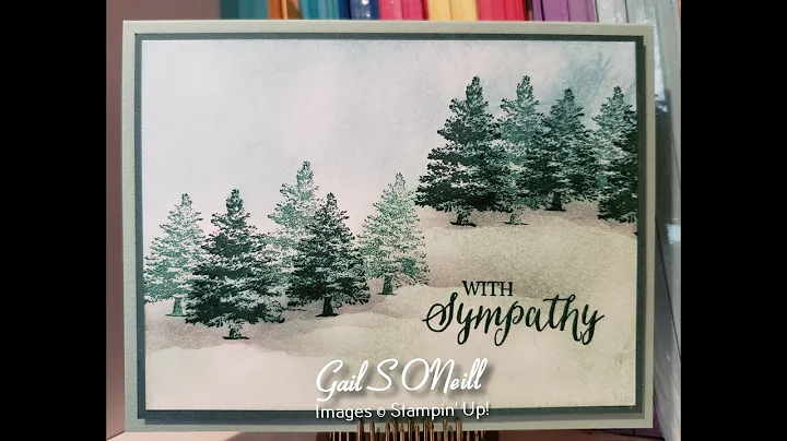 Glycerin Background Rooted in Nature Stampin' Up!