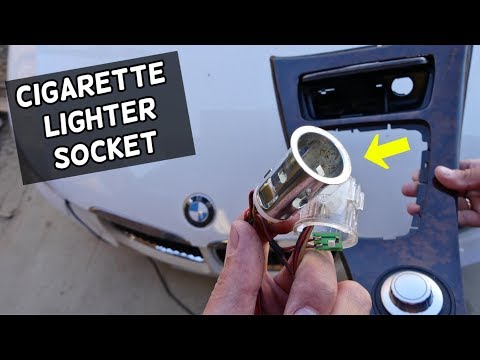 HOW TO REMOVE REPLACE CIGARETTE LIGHTER SOCKET ON BMW E90 E91 E92 E93