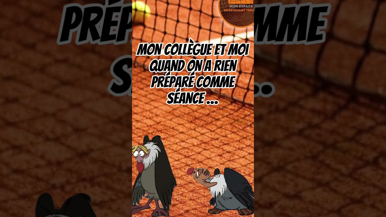 🤦🏻 Non mais il vaut mieux préparé en fait ...  #tennis #proftennis  #tenniscoach  #humour