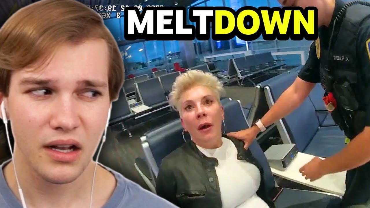 Пьяная Карен нападает на трёх бортпроводников