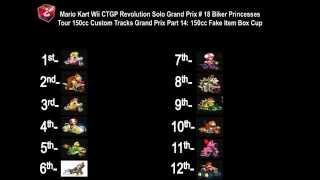 Mario Kart Wii Ctgpr Solo Gp 18 Biker Princesses Tour 150Cc Ctgp Pt 14 150Cc Fake Item Box Cup Pt 3