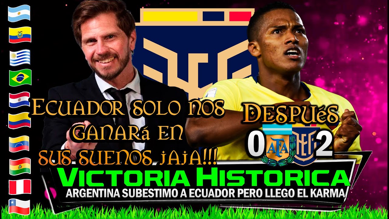 El DÍA que ARGENTINA MENOSPRECIÓ a ECUADOR y el KARMA le llegó🔥 Narración Graciosa 🏆