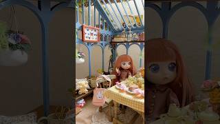 miniature Ghibli inspired greenhouse: Spring Tea Party edition