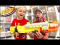 Father &amp; Son BIGGEST NERF GUN EVER!