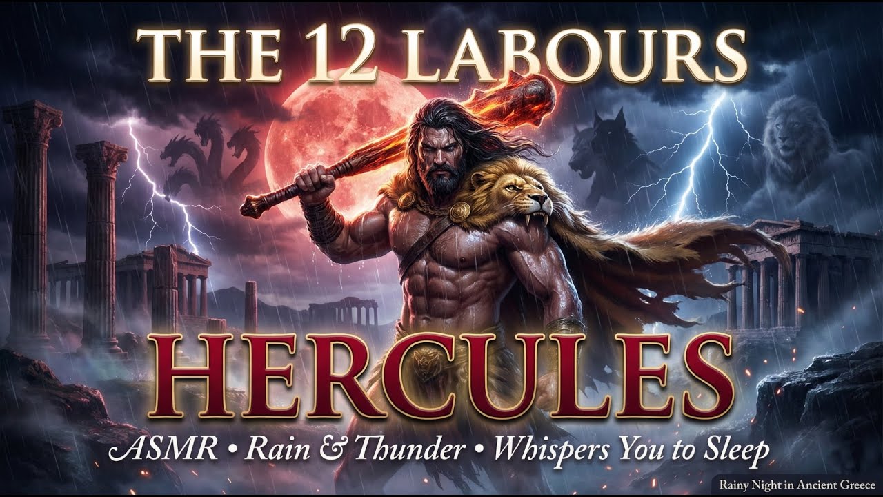 Hercules Was Never Told Like This | ASMR Rain & Thunder Greek Myth Sleep Story