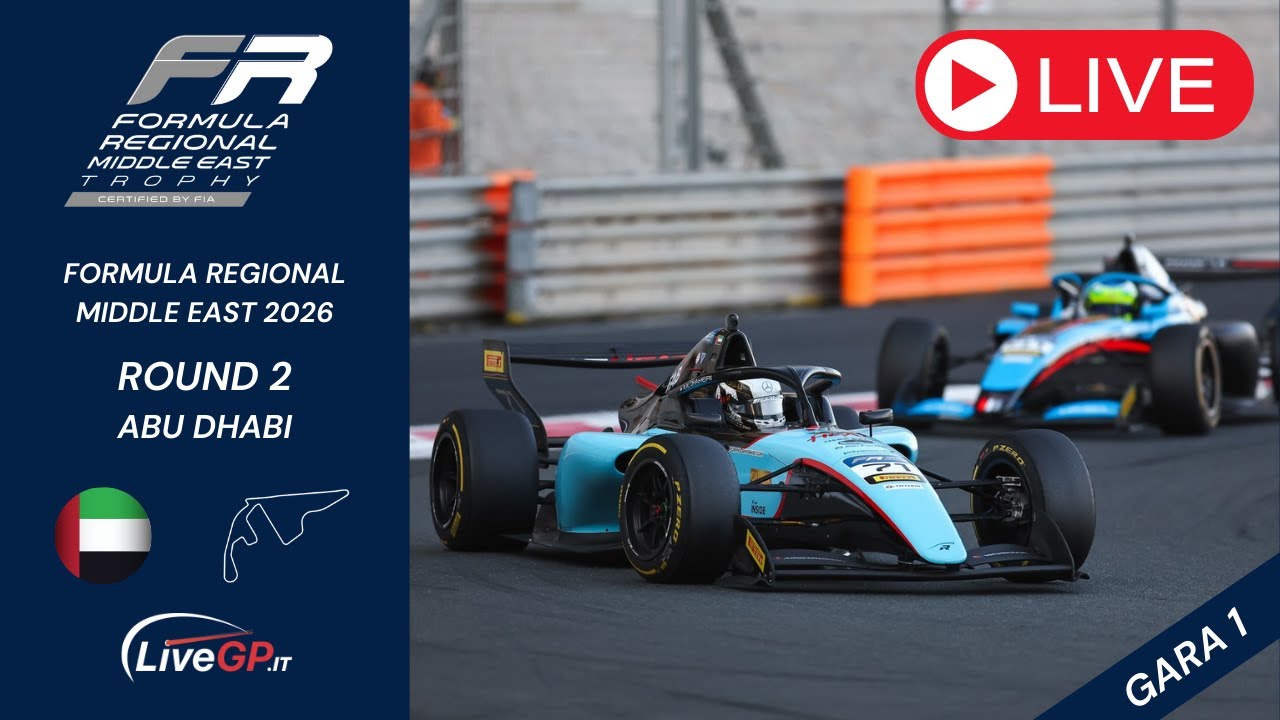 Formula Regional Middle East 2026 | Round 2 Abu Dhabi - Live Gara 1