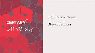 15. Object Settings