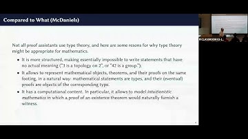 Antoine Chambert Loir: A Crash Course on Type Theory (June 20, 2025)