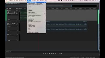 Inserting the Loudness Radar meter on a master track in Audition