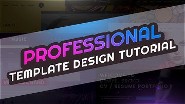 How to Design professional PSD Template for Themeforest Full Tutorial | Ui / Ux Design