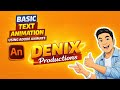 Basic Text Animation Using Adobe Animate | Beginner-Friendly Tutorial