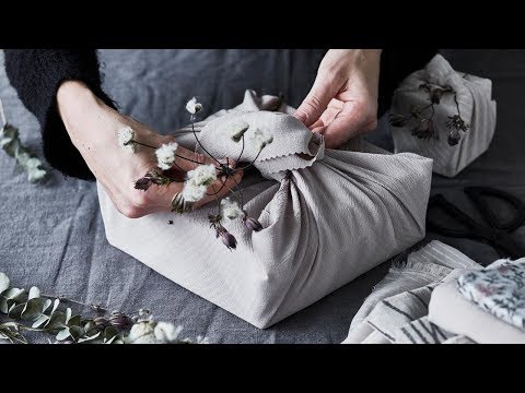 Video: Den Japanske Kunst Af Furoshiki Gaveindpakning