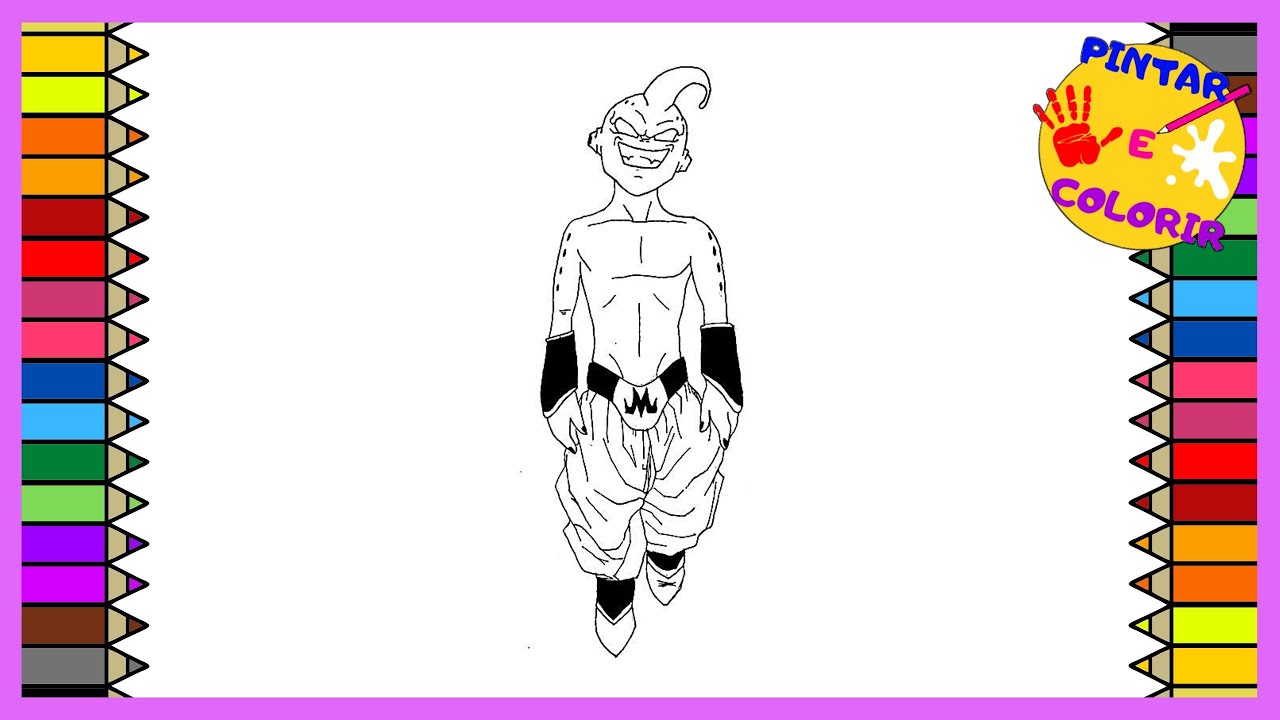 Desenhos do Majin Boo para Colorir e Imprimir