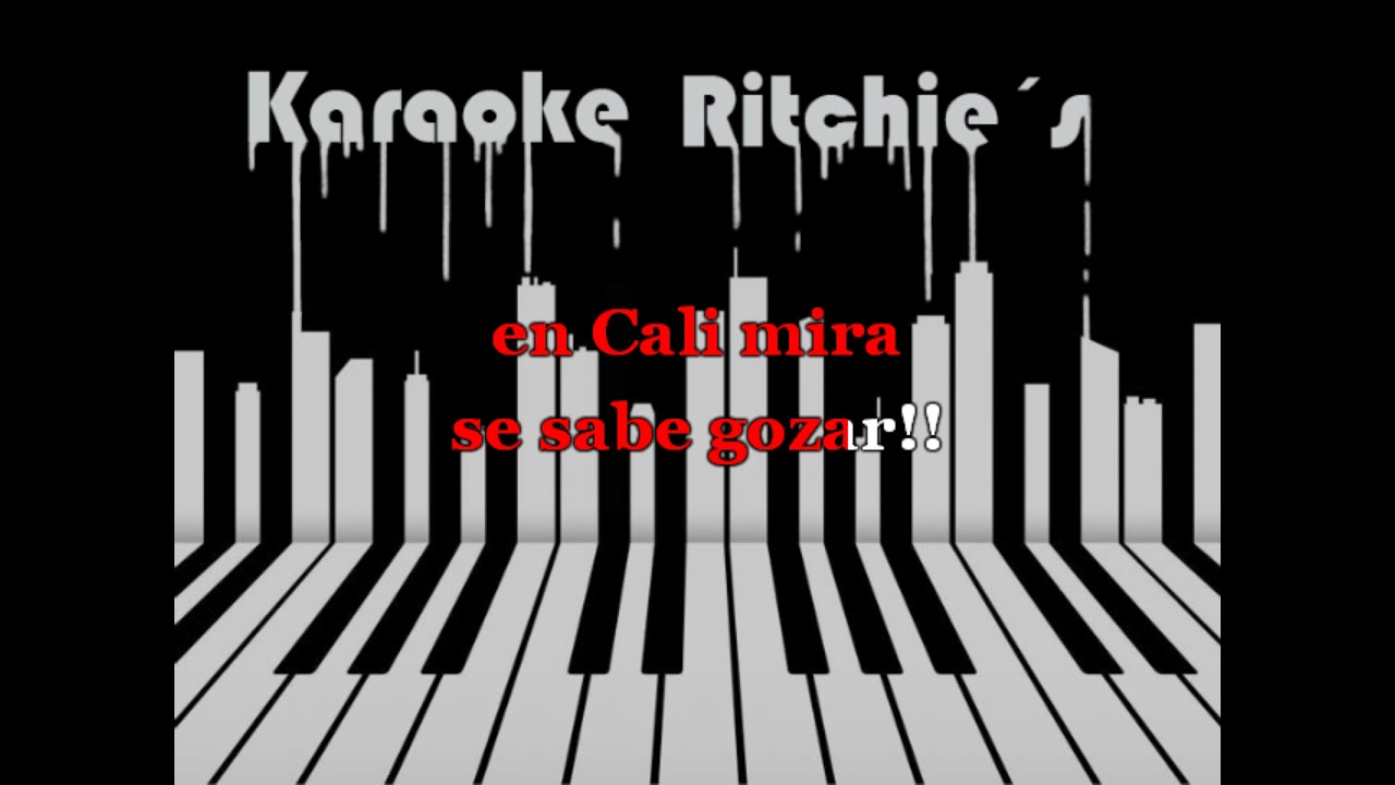 Tributo a la salsa colombiana 1 Alberto Barros Karaoke Ritchie´s