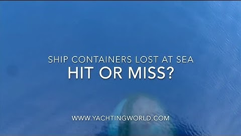 Lost shipping containers - what