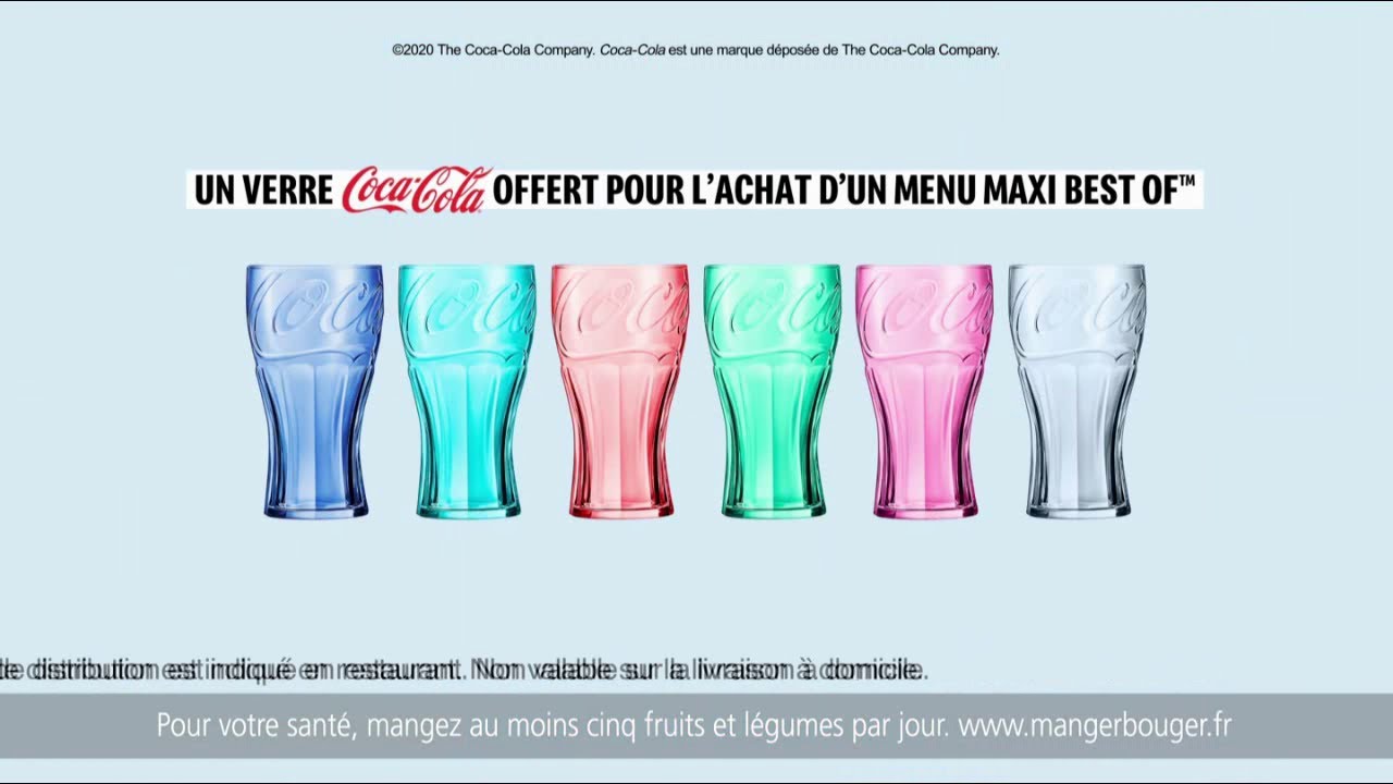 McDo : verre Coca offert pour un menu acheté