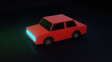 Modeling low poly car in blender/part 03/setting up camera,lighting,render setting/begginer tutorial