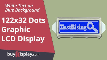 2.2"Blue STN LCD Display 122x32 Arduino Module SED1520 White Text on Blue Background