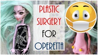 Monster High Doll Repaint - How to Remove Operetta's Face Scars, Tattoo / Mold Doll Face Easy Barbie