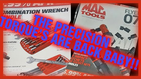 MAC TOOLS THE PRECISION TORQUE WRENCHES ARE BACK ON SALE!!!! 🔥🔥🔥🔥🔥