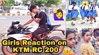 KTM Rc 200 School Girls Reaction #imranroxx