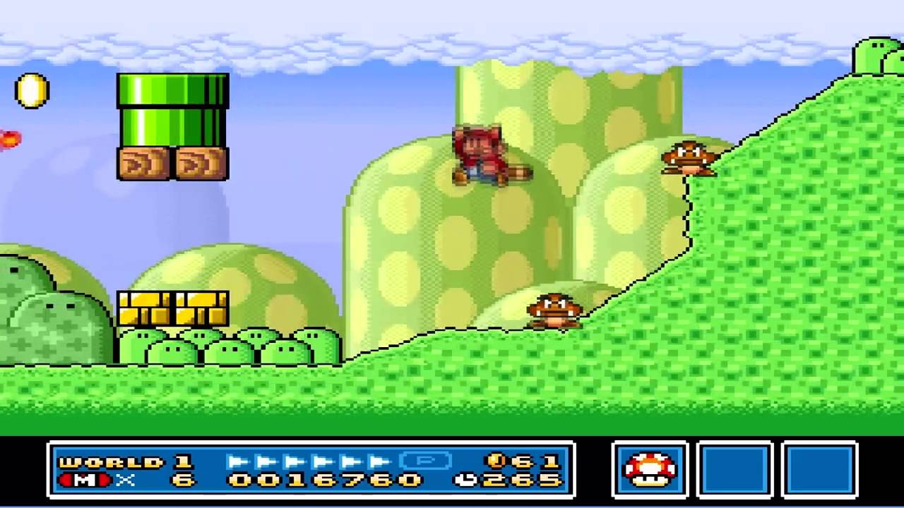 Super Mario Bros 3 World 1 Level 2 - Youtube