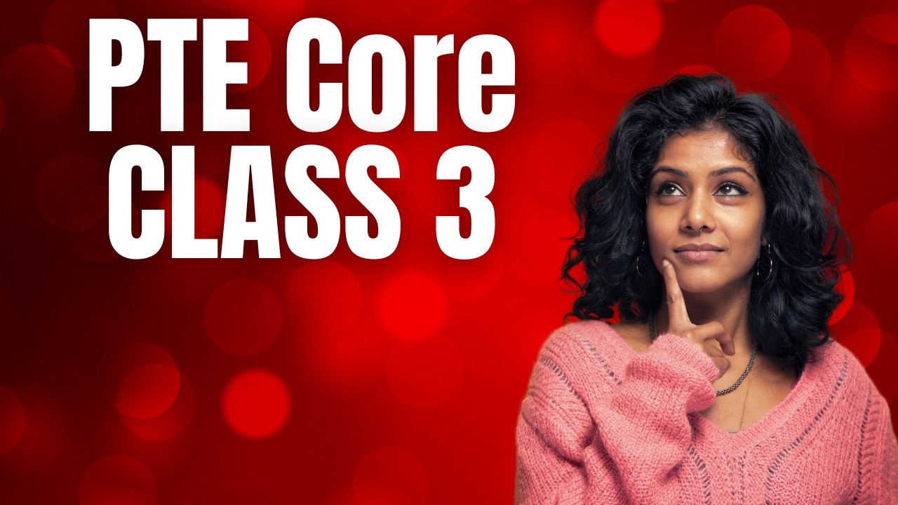 Full PTE Core Course: Class 3: PTE Core Speaking Part 1-3 - YouTube