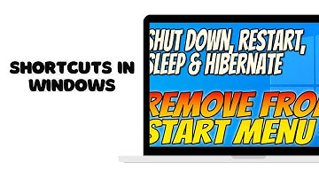How to Create Restart, Sleep and Hibernate Shortcuts in Windows