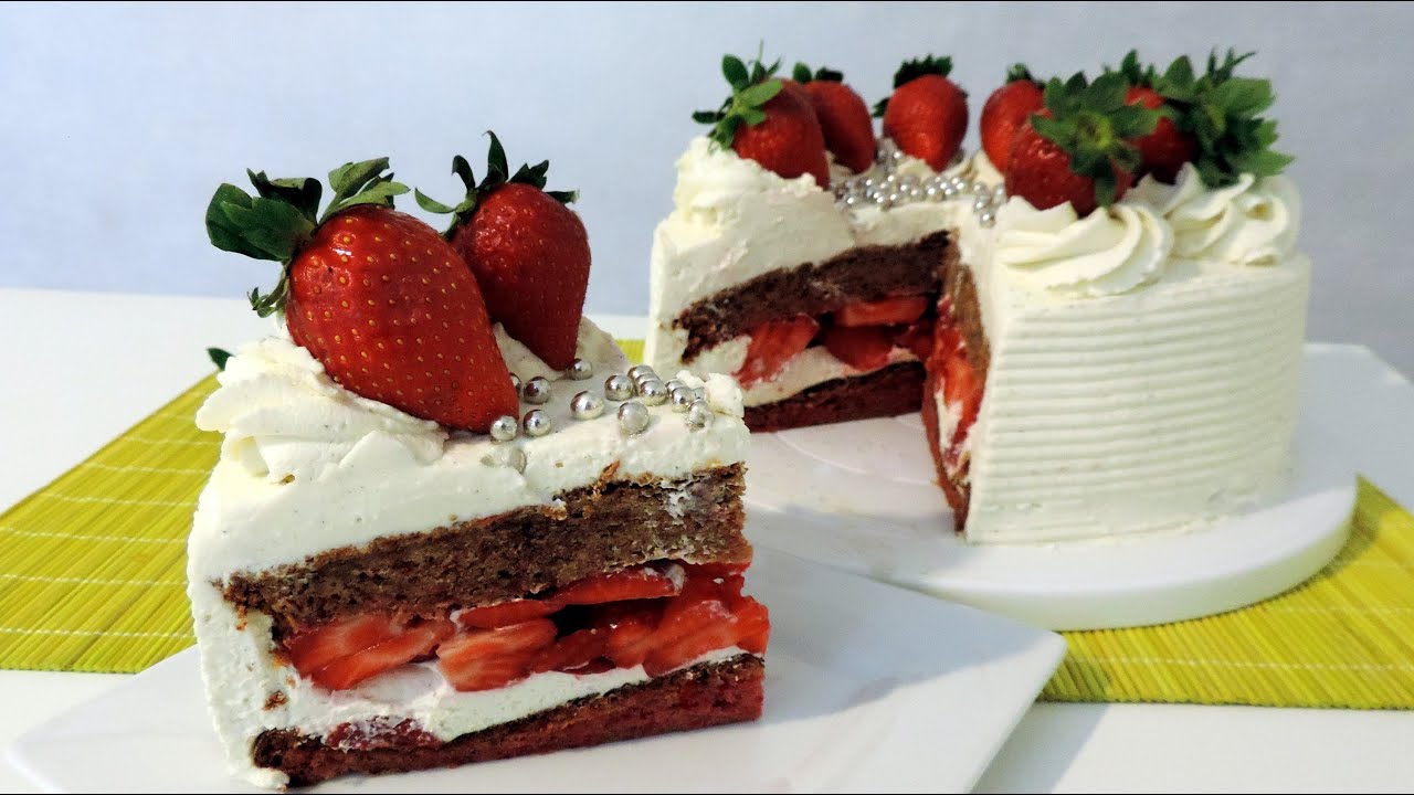 Gâteau à la Fraise (Strawberry&Cream Cake) - William's Kitchen