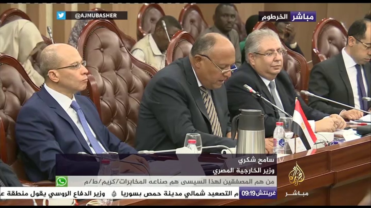 الجلسة الافتتاحية للجنة التشاور السياسي السودانية المصرية على مستوى وزيري الخارجية
