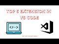 Top 5 VS Code Extensions Every Beginner Must Install in 2025 🚀