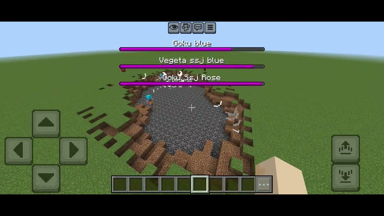 Goku vs Vegeta vs black goku in Minecraft 👹 fight 