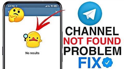 How to Fix Telegram channel not found | Telegram channel not found error solve in hindi