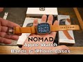 Nomad Modern Leather iPhone Cases &amp; Apple Watch Band Options
