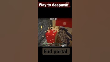 How to despawn a  end portal in minecraft !!....