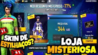 NOVA SKIN DE ESTILHAÇOS, LOJA MISTÉRIOSA E NOVAS RECARGAS! NOVIDADES FREE FIRE